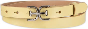 Sam Edelman Double E Logo Slim Leather Belt | Nordstrom display picture 1
