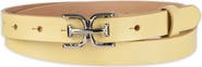 Sam Edelman Double E Logo Slim Leather Belt