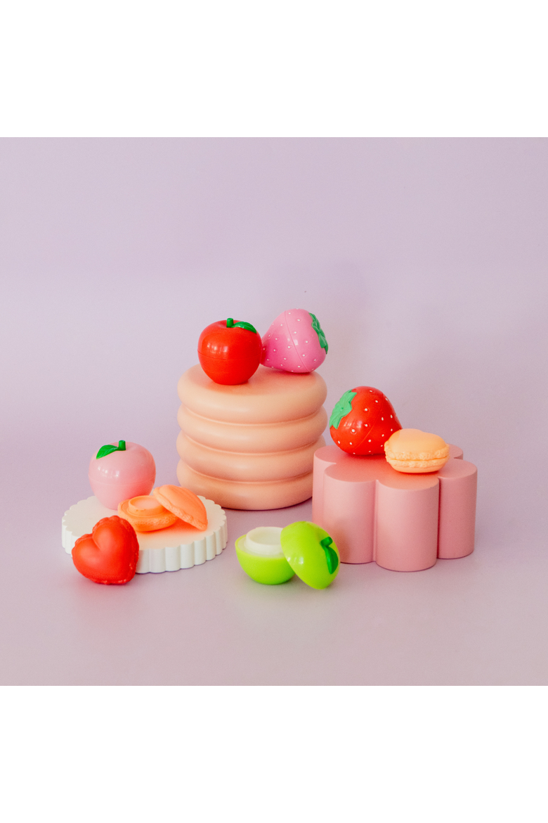 Strawberry Lip Balm, Alternate, color, Red