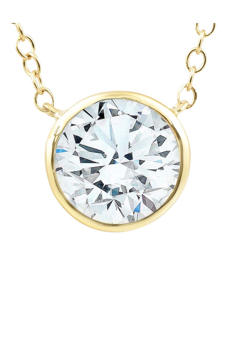 Bliss Diamond 1.88Ct Round Solitaire Diamond Bezel Pendant 14k Gold Lab Grown, Main, color,