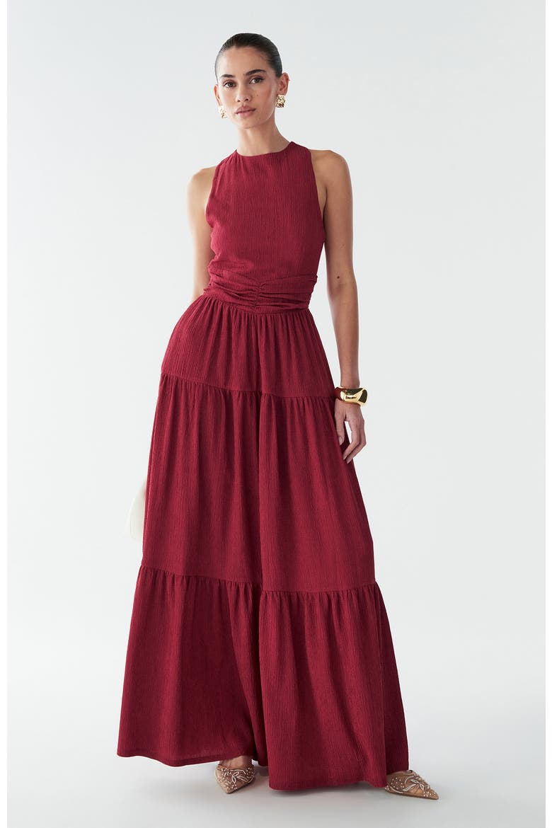 Brooks Maxi Dress, Alternate, color, Burgundy