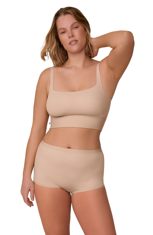 Harper Wilde Bliss Square Neck Bralette In Neutral