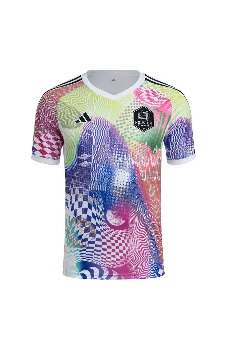 adidas Men's adidas White Houston Dynamo FC 2025 Pride Pre-Match Top, Alternate, color, White