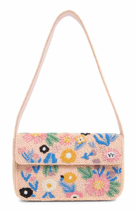 Collection XIIX Floral Beaded Shoulder Bag