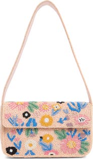 Collection XIIX Floral Beaded Shoulder Bag