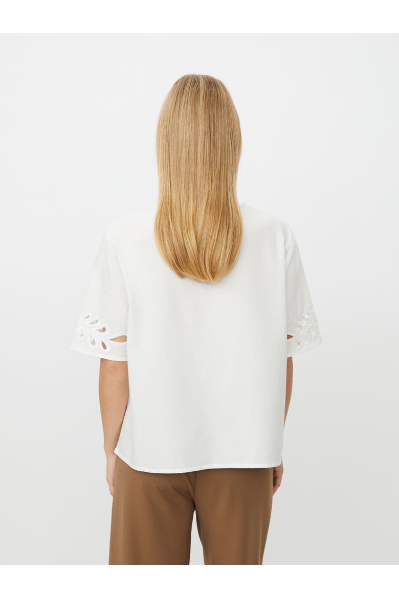 MaDyselle Cutwork Detail Blouse, Alternate, color, White