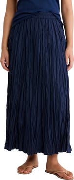 nz BY NIC AND ZOE Cotton Crinkle Maxi Skirt