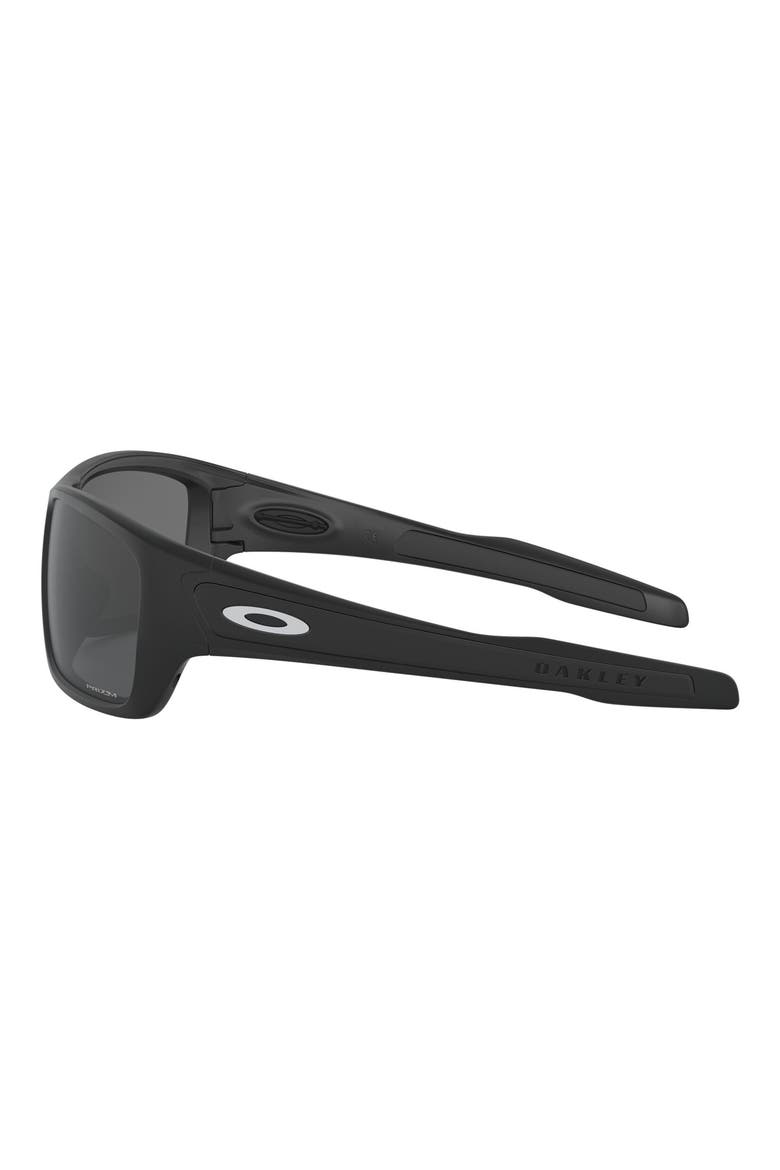 Turbine™ Matte Black 65mm Oversize Square Sunglasses, Alternate, color, BLACK