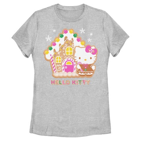 Women's Hello Kitty Gingerbread House and Kitty  Graphic T-Shirt