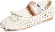 Miu Miu Woven Mary Jane Ballet Flat