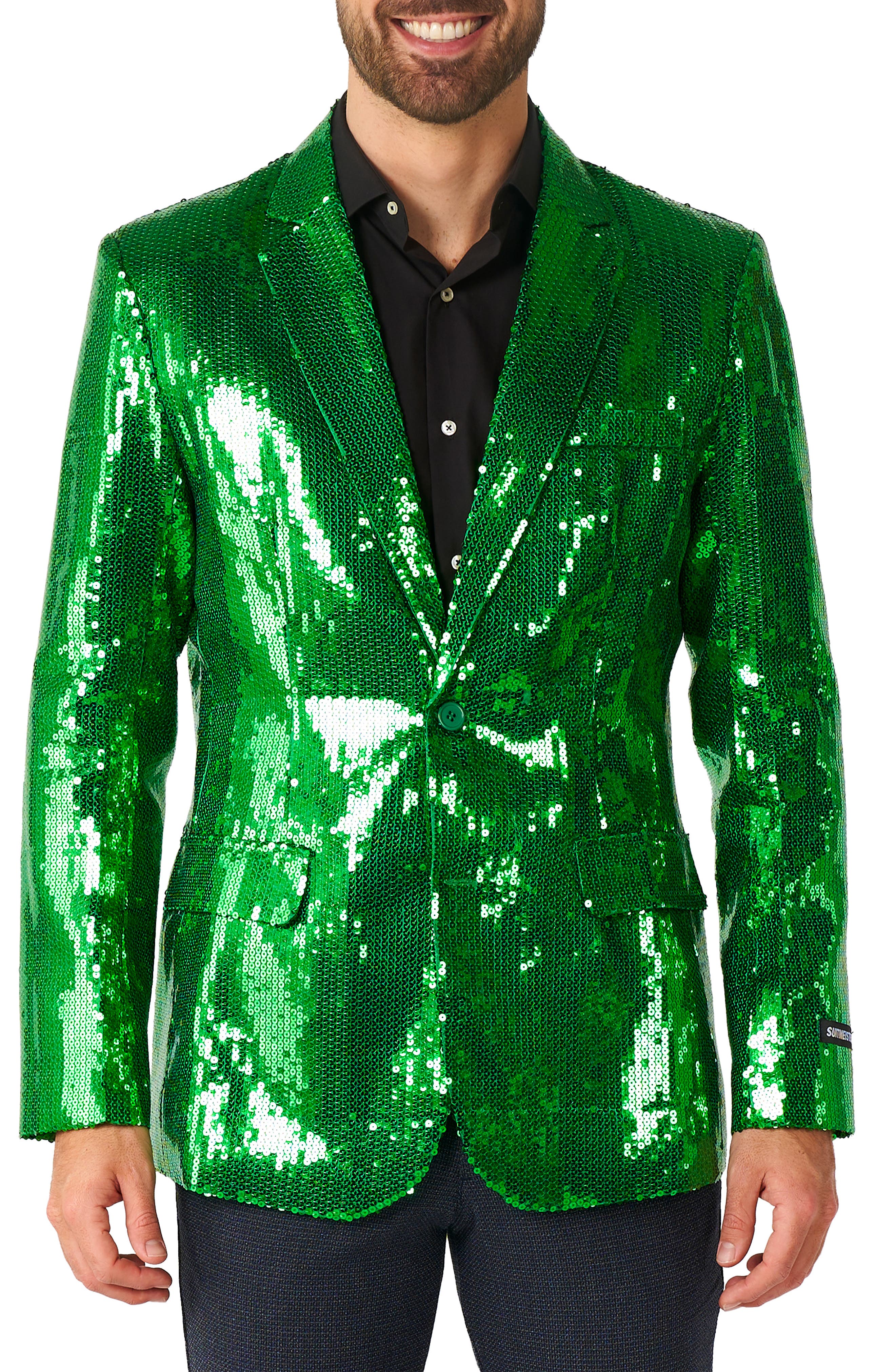 OppoSuits Sequin Green Blazer