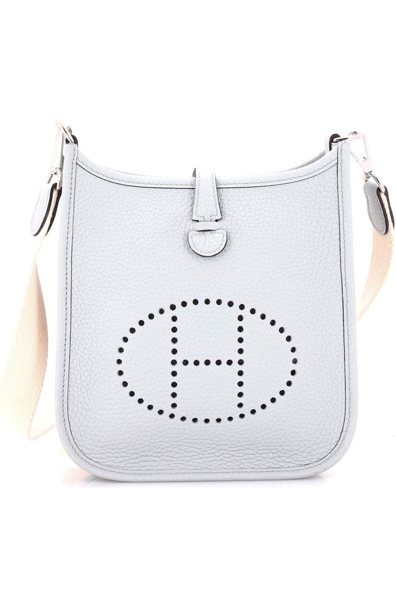 Pre-Owned Hermes Evelyne Bag Gen III Clemence TPM, Main, color, Bleu Pale