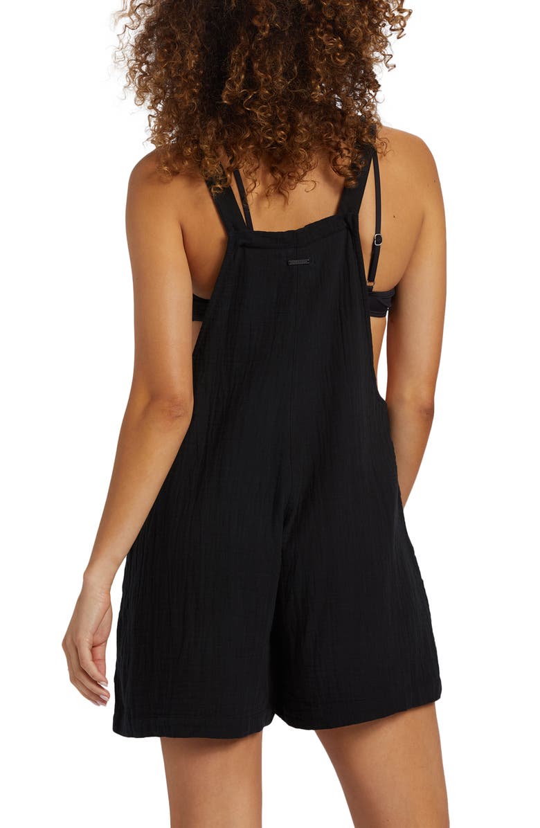 Billabong Beach Crush Cotton Gauze Cover-Up Romper, Alternate, color, 