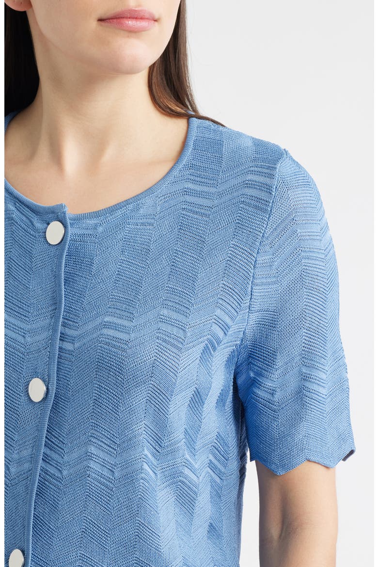 Zigzag Pointelle Cardigan, Alternate, color, LAGOON