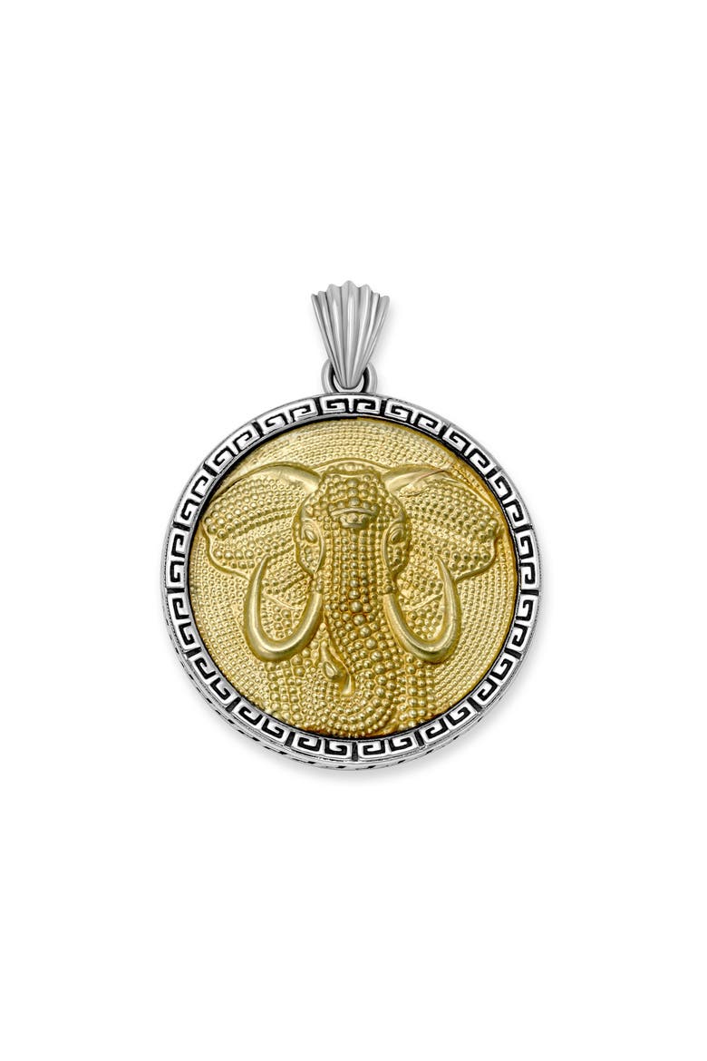 Elephant Pendant, Main, color, SILVER AND GOLD