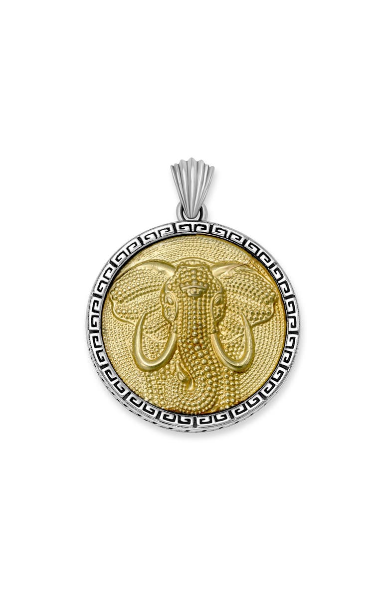 SAMUEL B. Elephant Pendant, Main, color, Silver And Gold