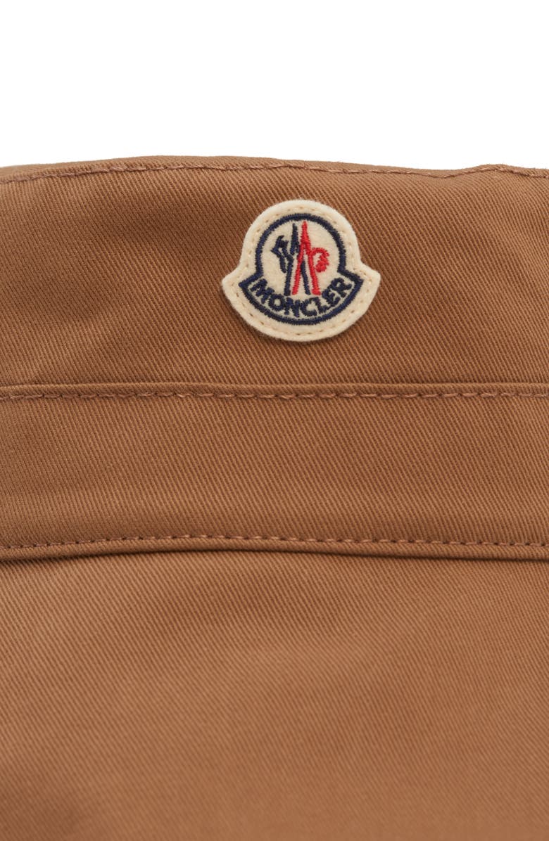 Moncler Archive DNA Cotton Twill Bucket Hat, Alternate, color, Beige