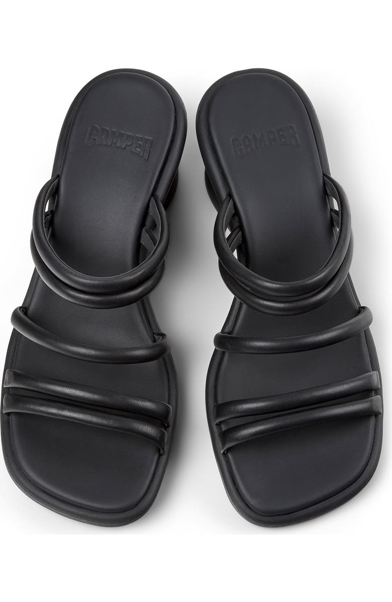 Camper Louise Wedge Sandal, Alternate, color, Black