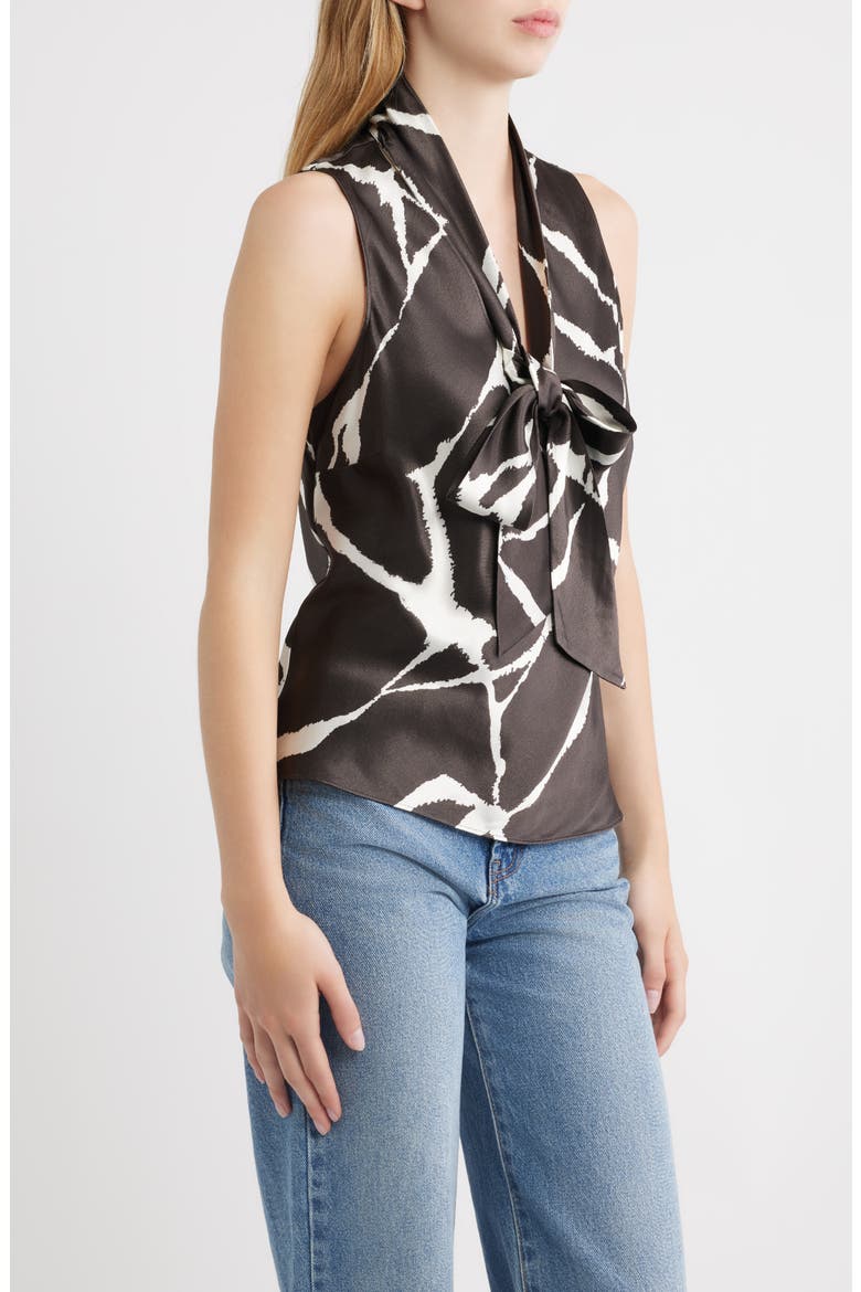 Poppy Tie Neck Sleeveless Top, Alternate, color, RIFT