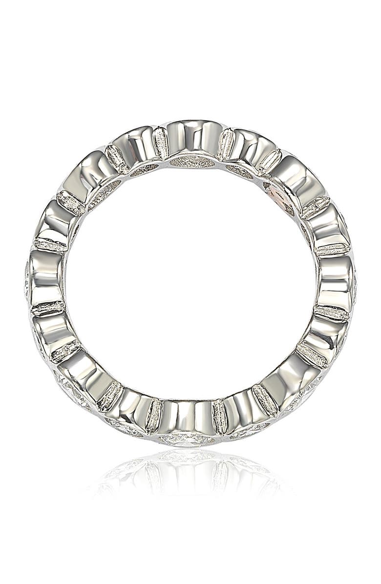 SUZY LEVIAN Sterling Silver CZ Symbol of Love Ring, Alternate, color, White