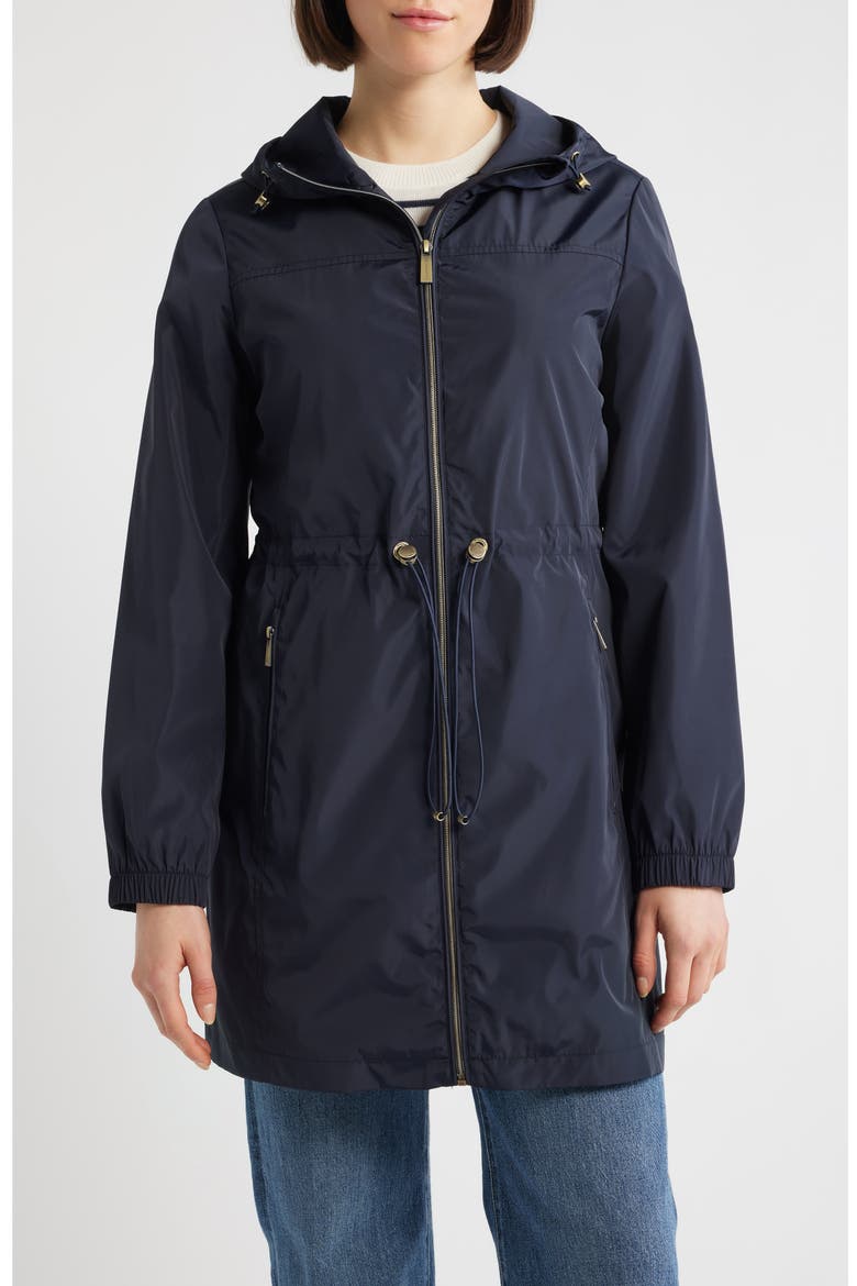 Hooded Anorak Jacket, Main, color, NAVY