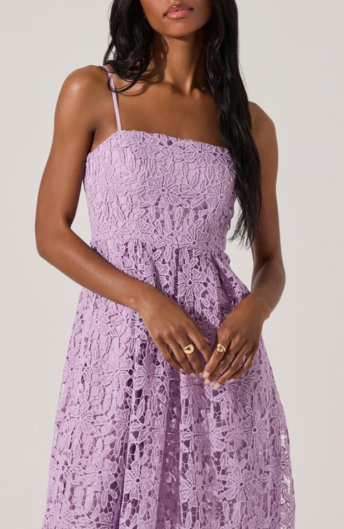 Astr The Label Floral Lace Dress In Orchid