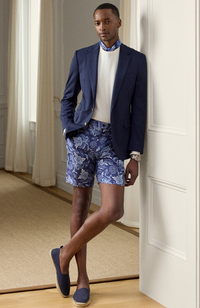 Ralph Lauren Purple Label Cotton Crewneck Sweater, Alternate, color, Classic Cream