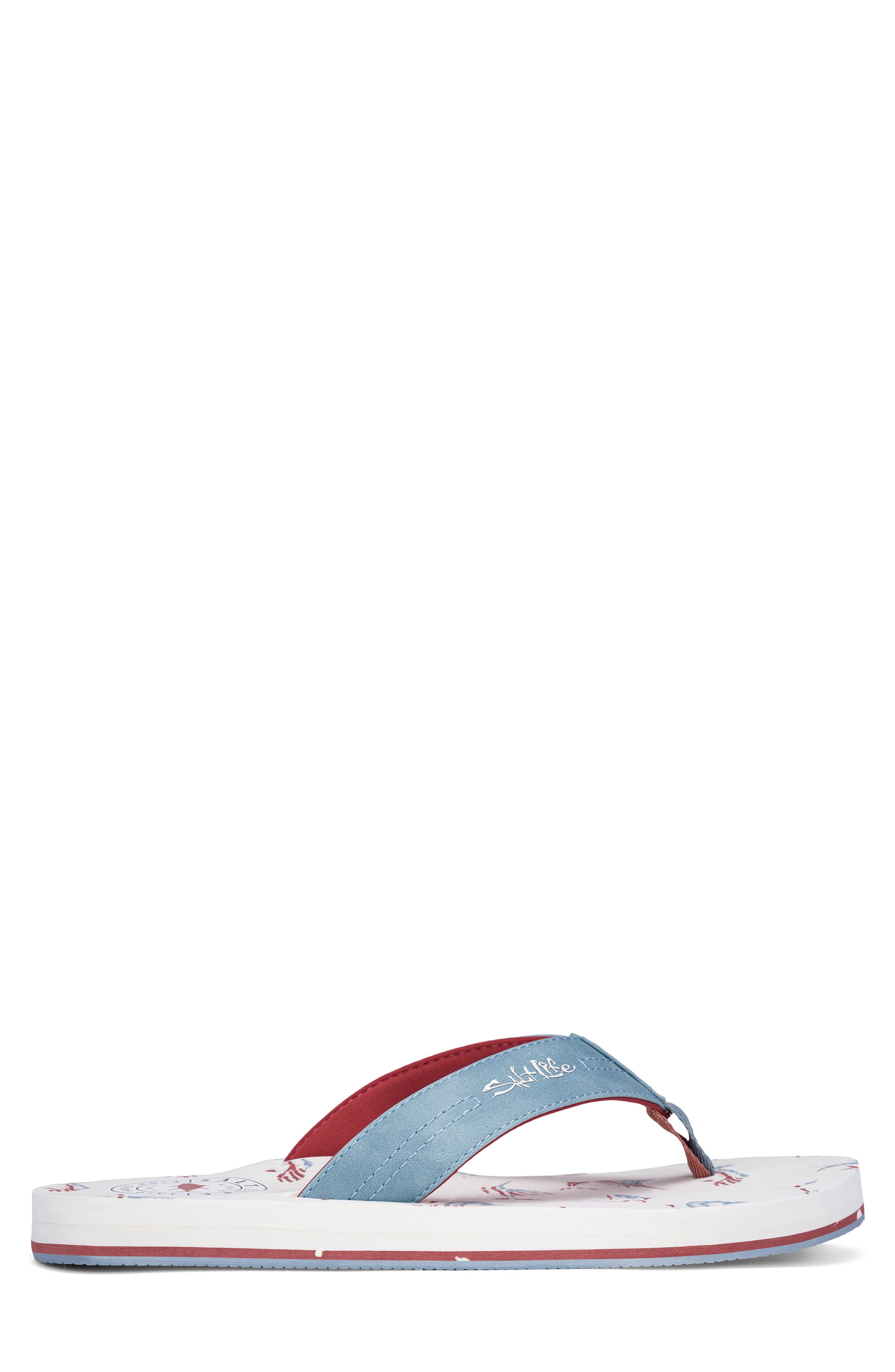 The Harbor Americana Flip Flop, Alternate, color, BLUE
