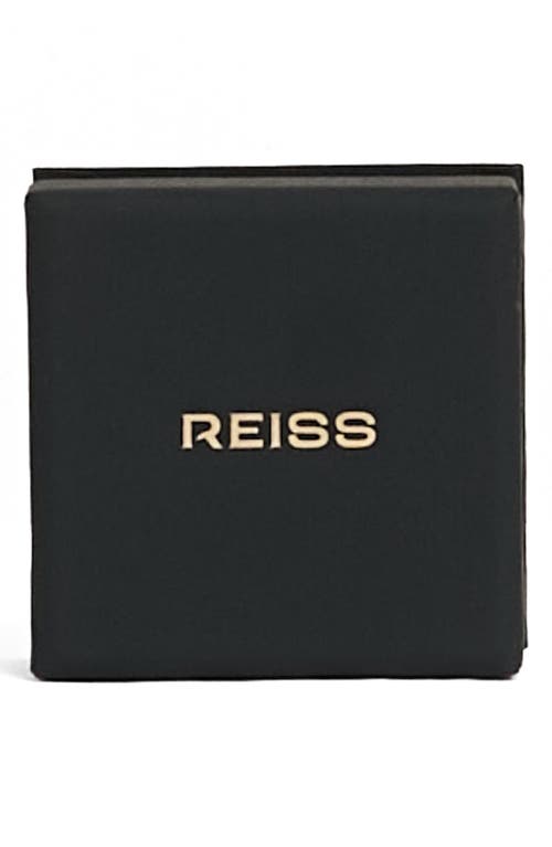 Reiss Skye Crystal Coin Pendant Necklace In Gold Tone/multi Crystal