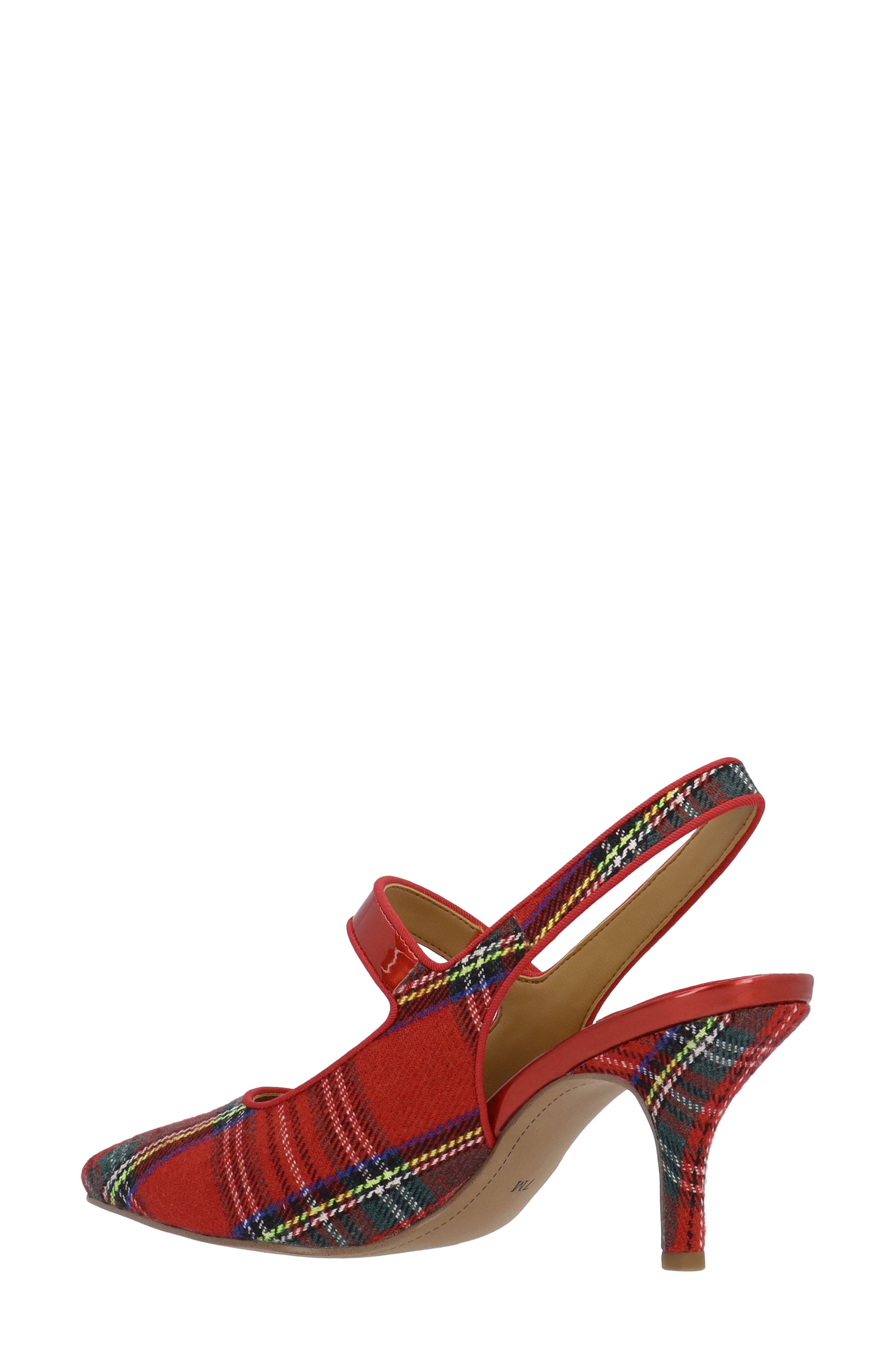 Jasira Slingback Mary Jane Pump, Alternate, color, RED