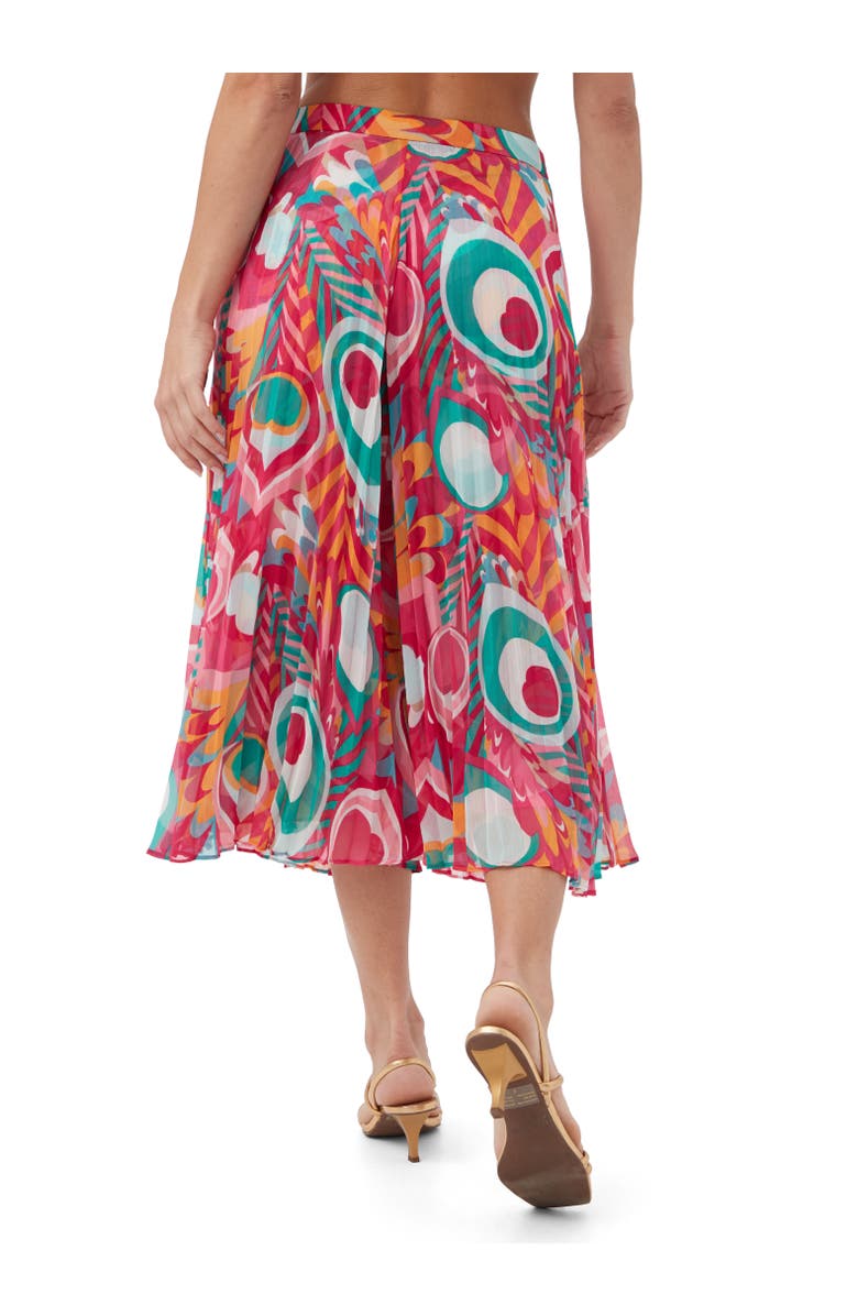 Trina Turk Printed and Pleated Vitrolles Culotte Pant, Alternate, color,