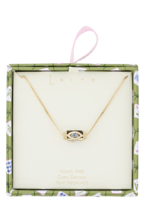Pavé Spinner Pendant Necklace