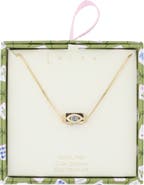 Leith Pavé Spinner Pendant Necklace
