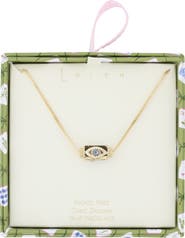 Leith Pavé Spinner Pendant Necklace