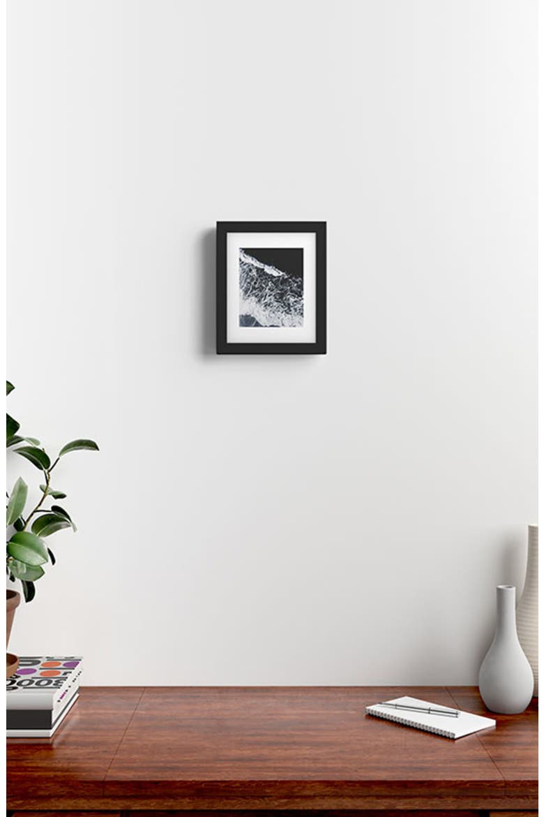 Sea Lace Framed Wall Art, Alternate, color, BLACK