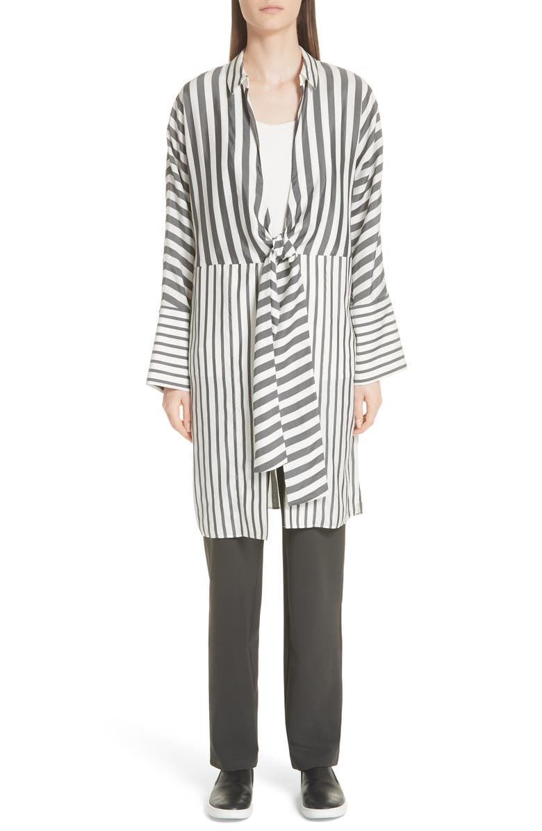 Lafayette 148 New York Ryan Layered Silk Blouse, Alternate, color, 