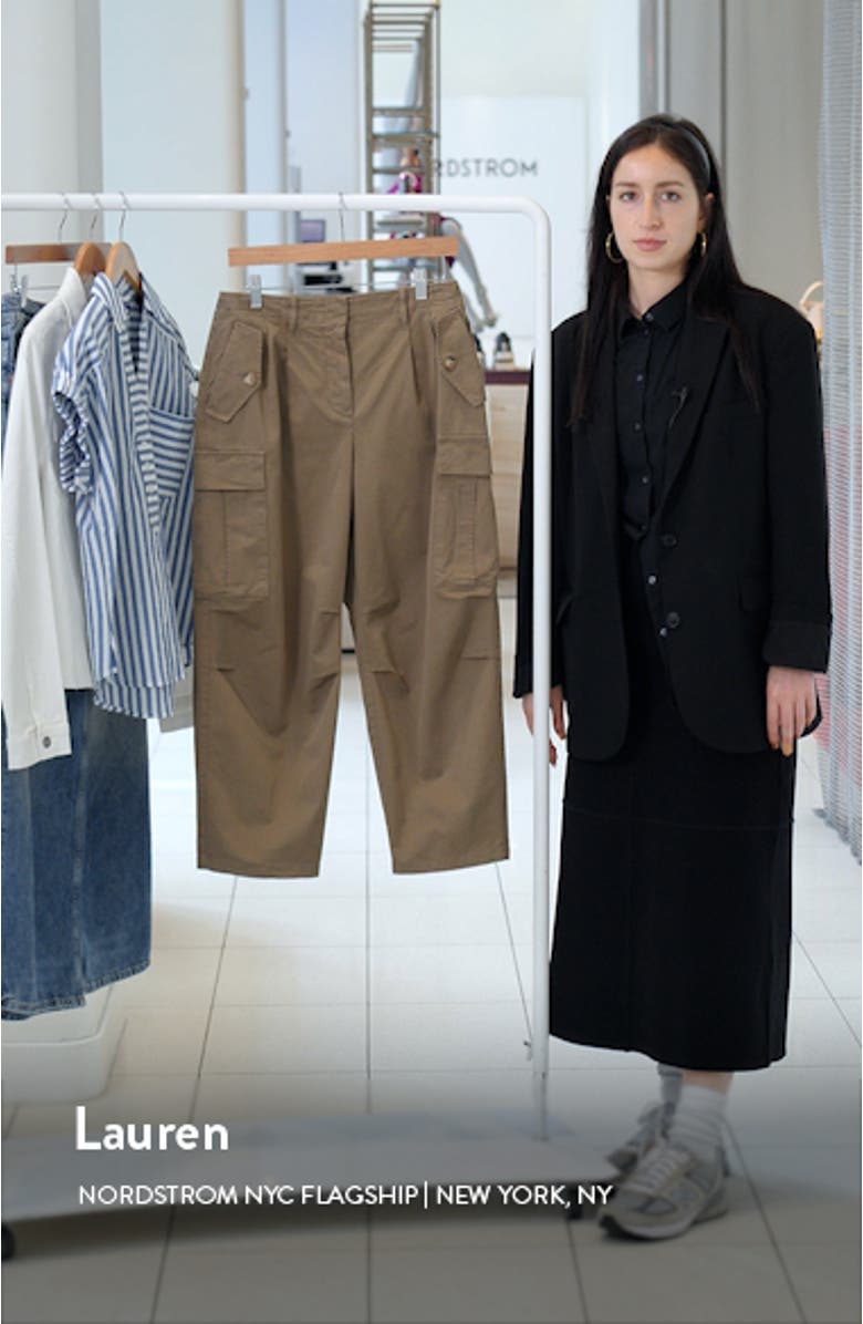 Indie Stretch Twill Ankle Cargo Pants, sales video thumbnail