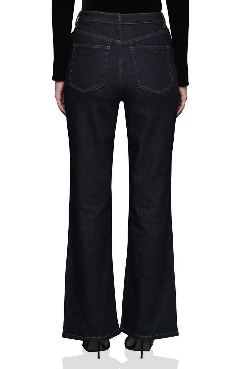 Avec Les Filles Rosette Detail High Waist Jeans, Alternate, color, Dark Rinse Wash