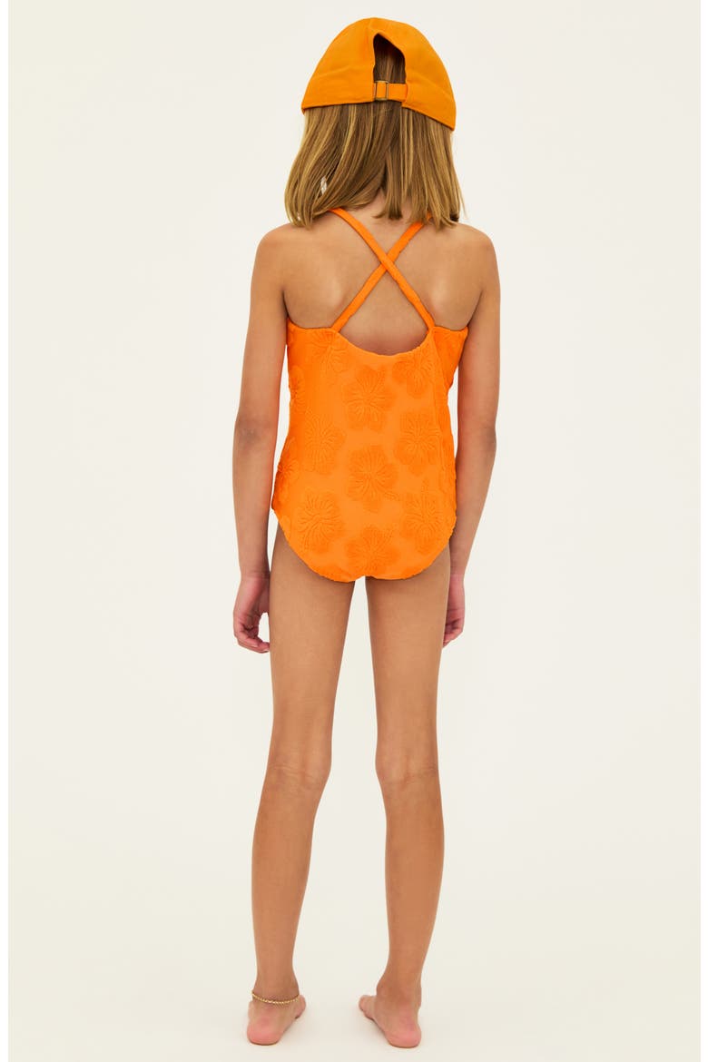 Kids' Little Julia One-Piece Swimsuit, Alternate, color, HIBISCUS SORBET
