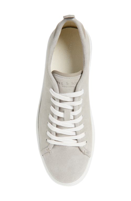 Rag & Bone Perry Low Top Sneaker In Ice Grey Suede