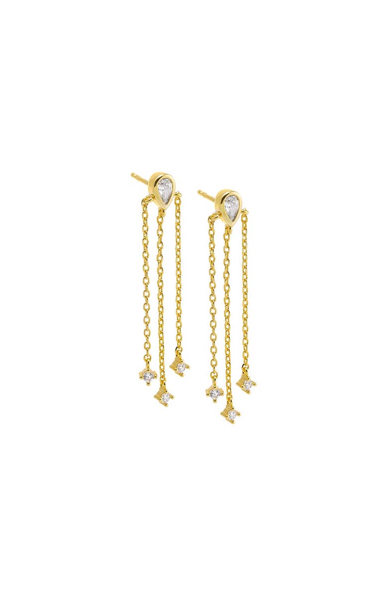 BY ADINA EDEN CZ Fringe Drop Stud Earring, Main, color, 