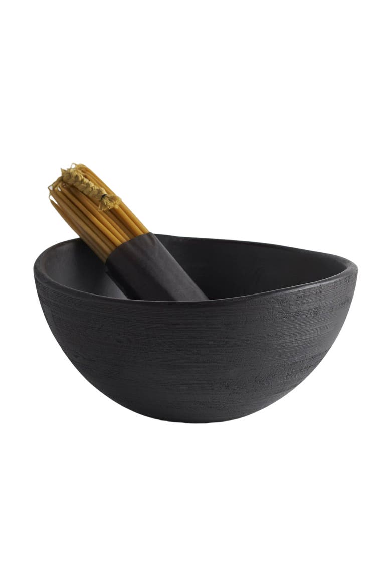 Deep Large Bowl, Main, color, Ebony