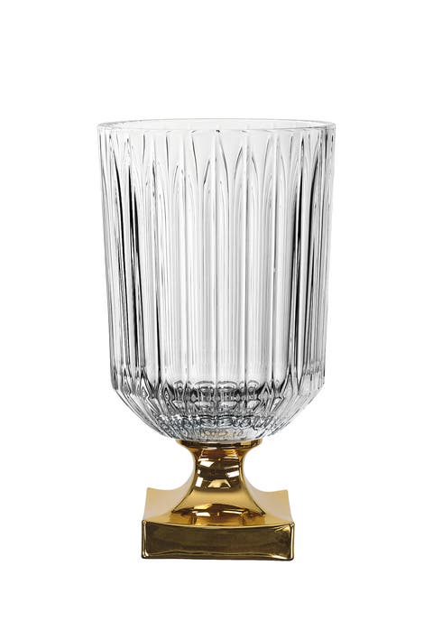 Minerva 12" Vase with Golden Foot