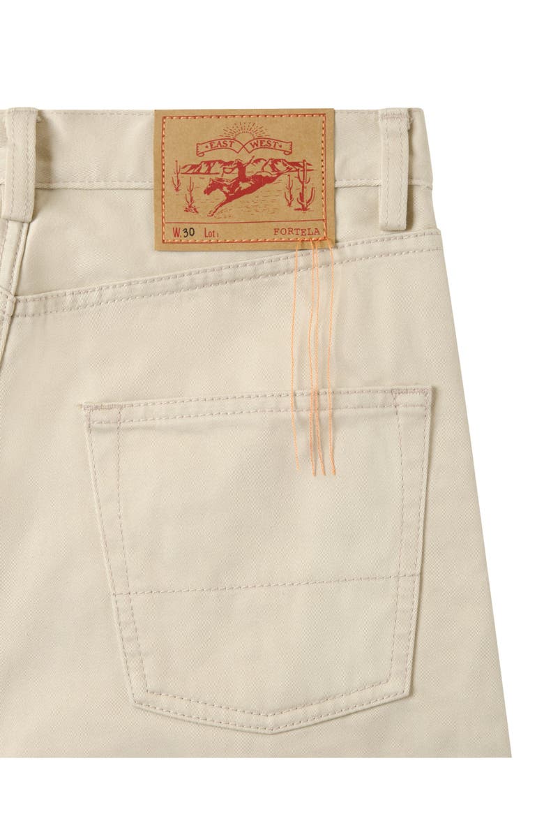 Fortela 913 Superjohn 5-Pocket Cotton Satin Denim, Alternate, color, Taupe