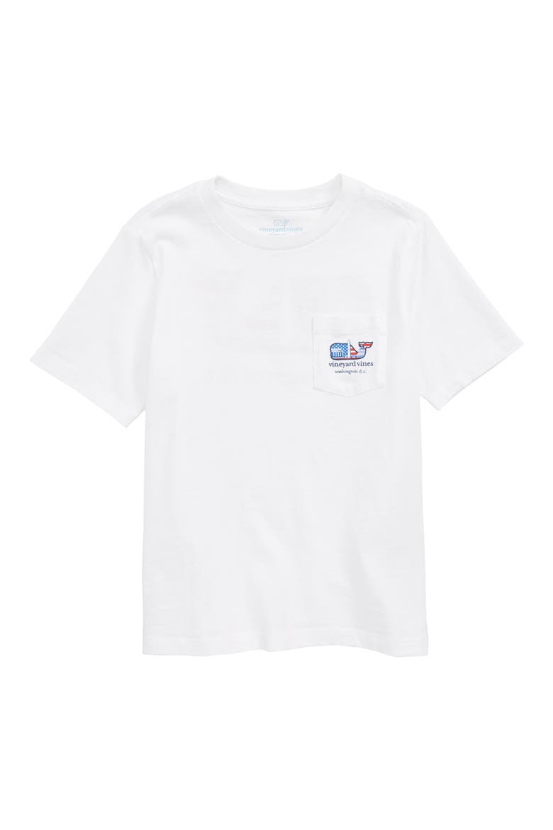 Washington Whale Pocket T-Shirt, Main, color, WHITE CAP