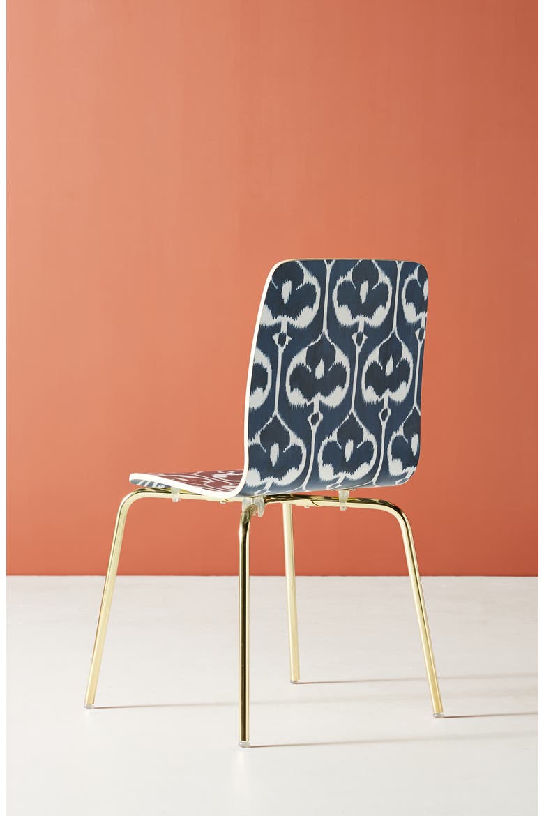 Anthropologie Ikat Tamsin Dining Chair, Alternate, color, BLUE