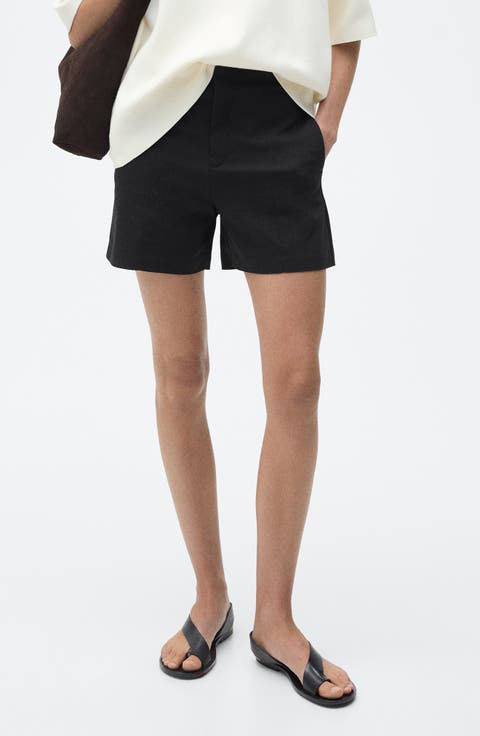 High Waist Cotton Shorts