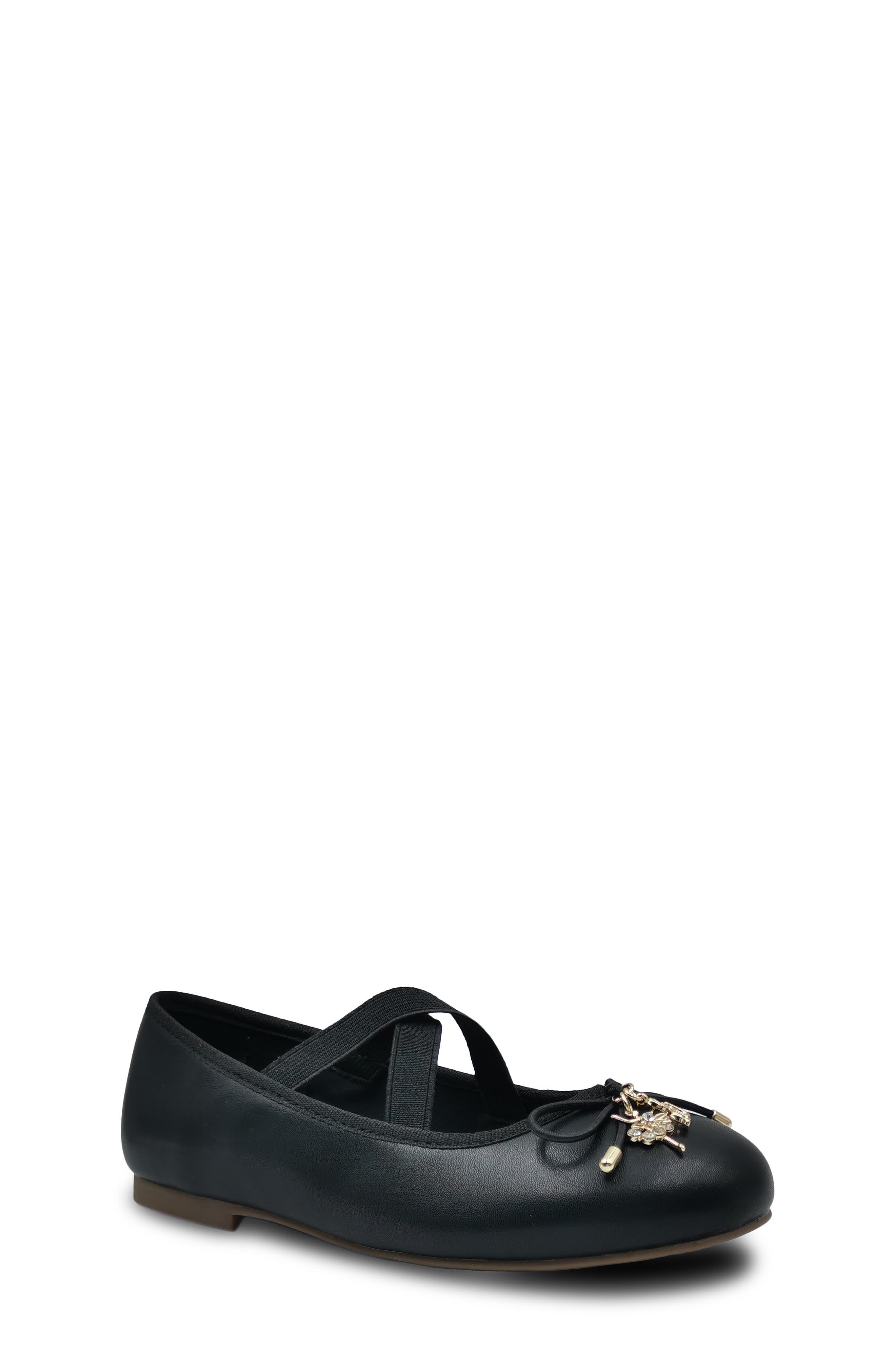 Kids' Felicia Lia Ballet Flat, Main, color, BLACK