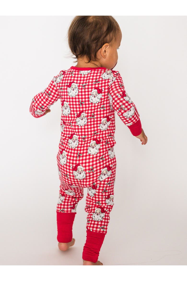 Gender Inclusive SoftSnooze Baby Convertible One Piece Pajama, Alternate, color, Red Dear Santa