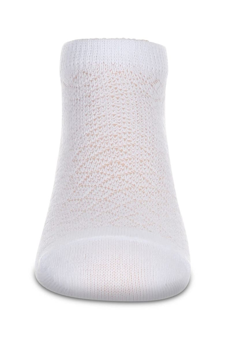 Diamond Sheer Anklet Socks, Alternate, color, White